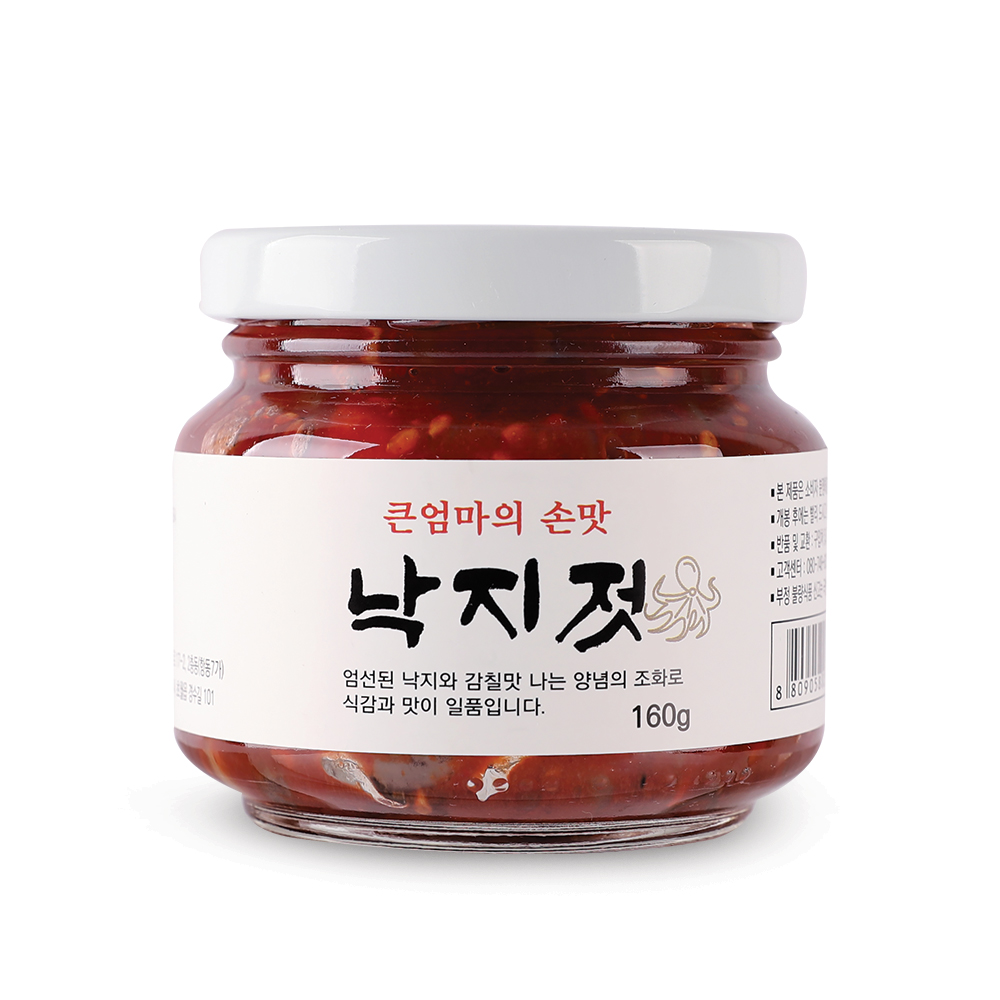 낙지젓갈 160g 큰엄마의손맛 낙지젓 : 큰엄마의손맛젓갈