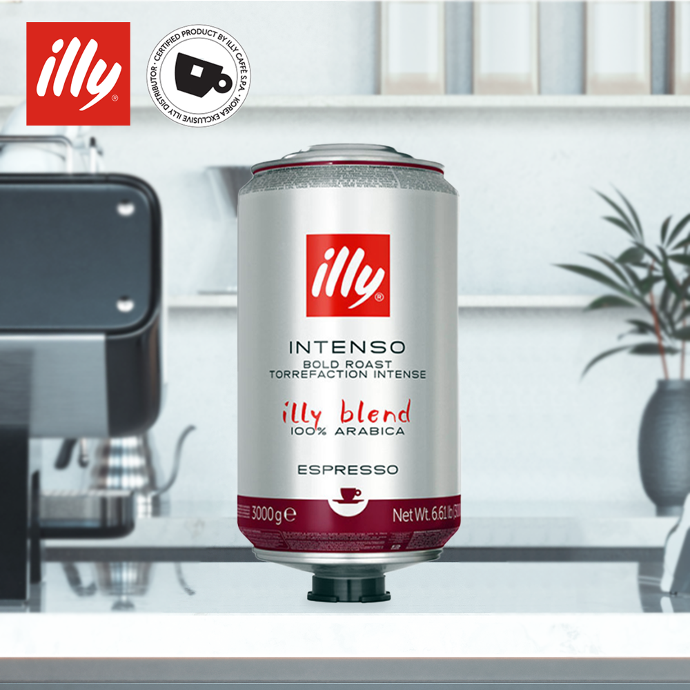 일리 커피 원두 3kg 인텐소 대용량 캔 카페용 : illy store