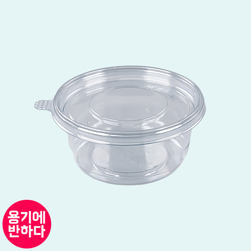 [BK] 일회용 PET 반찬포장용기 120파이 중(투명)600개세트 : 용기에반하다