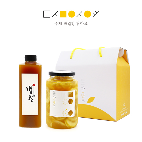 2구상자 백향과청+레몬청 540g 과일청 선물세트 : 담아요