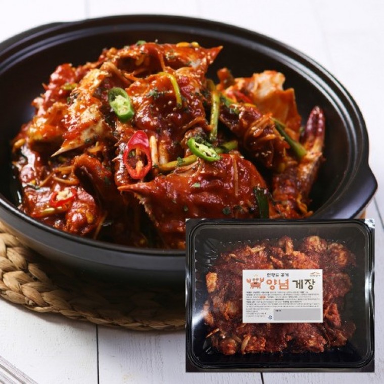 비리지않은 업소용 대용량 식당 양념게장 1kg : 샬롬마트