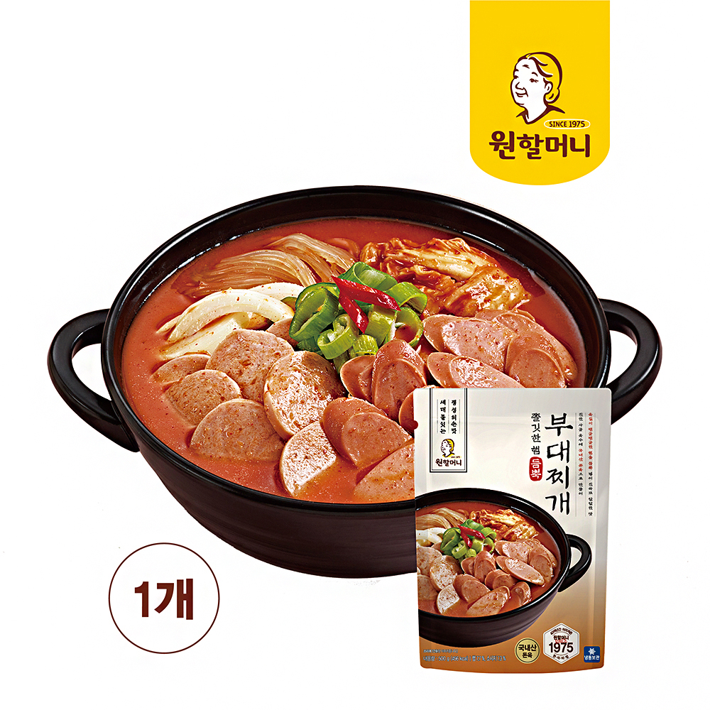 원할머니 햄 듬뿍 부대찌개 500g X 1개 : 원할머니몰
