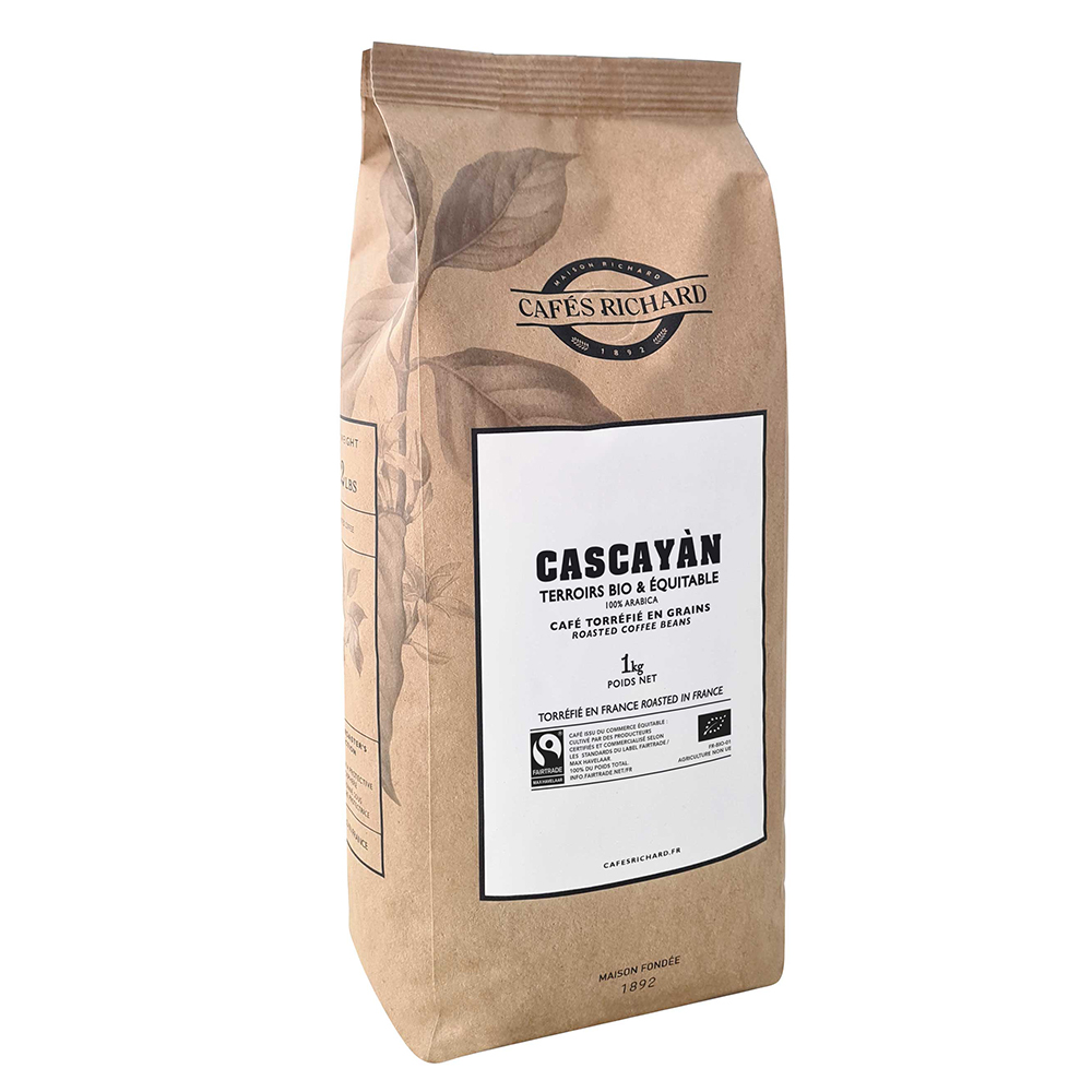 카페리차드 카사얀 유기농 볶은커피원두 1kg CAFES RICHARD CASCAYAN Organic Roasted coffee beans 1kg : 사탕수수 원액 공식몰