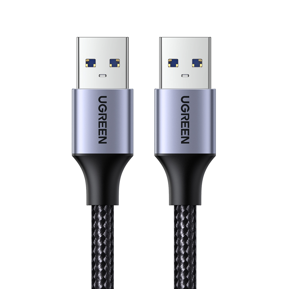 유그린 양쪽 USB 3.0 A to A 메탈 패브릭 케이블 US373 0.5m, 1개 : 유그린스토어