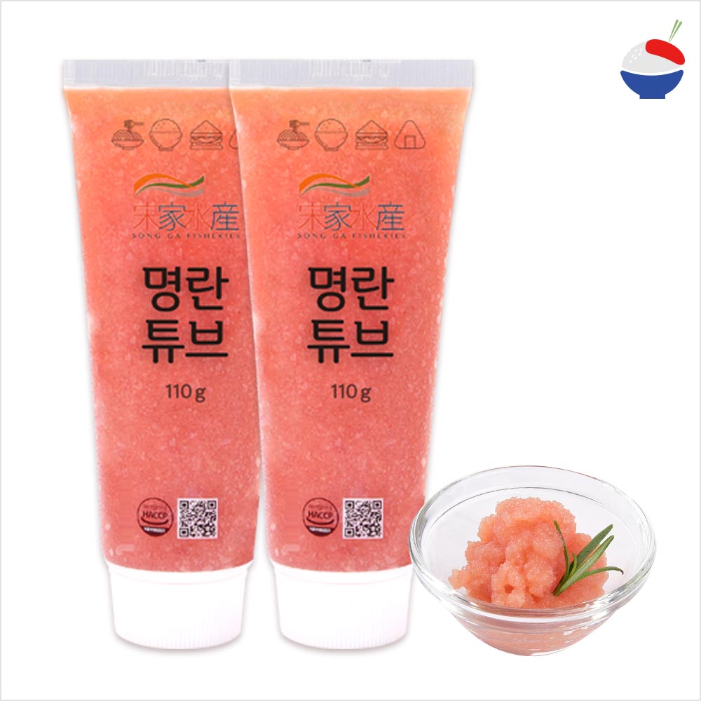 [송가수산] 송송 명란튜브 1세트 (110gx3개) 330g 짜먹는 명란 간편명란 : 송송명란