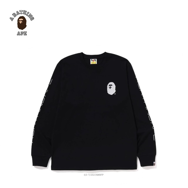 베이프 X 신가면라이더 사커 엠블럼 롱슬리브 티셔츠 BAPE X SHIN KAMEN RIDER SHOCKER EMBLEM L/S TEE : 에비뉴도쿄