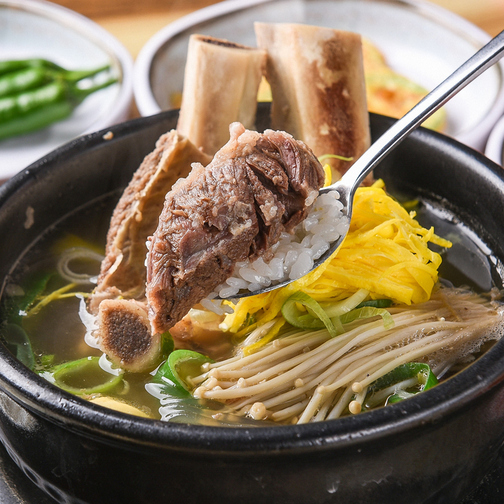 대구백암 가마솥 왕갈비탕 소갈비탕 550g 2팩+2팩 : 오팜 착한농장 장터