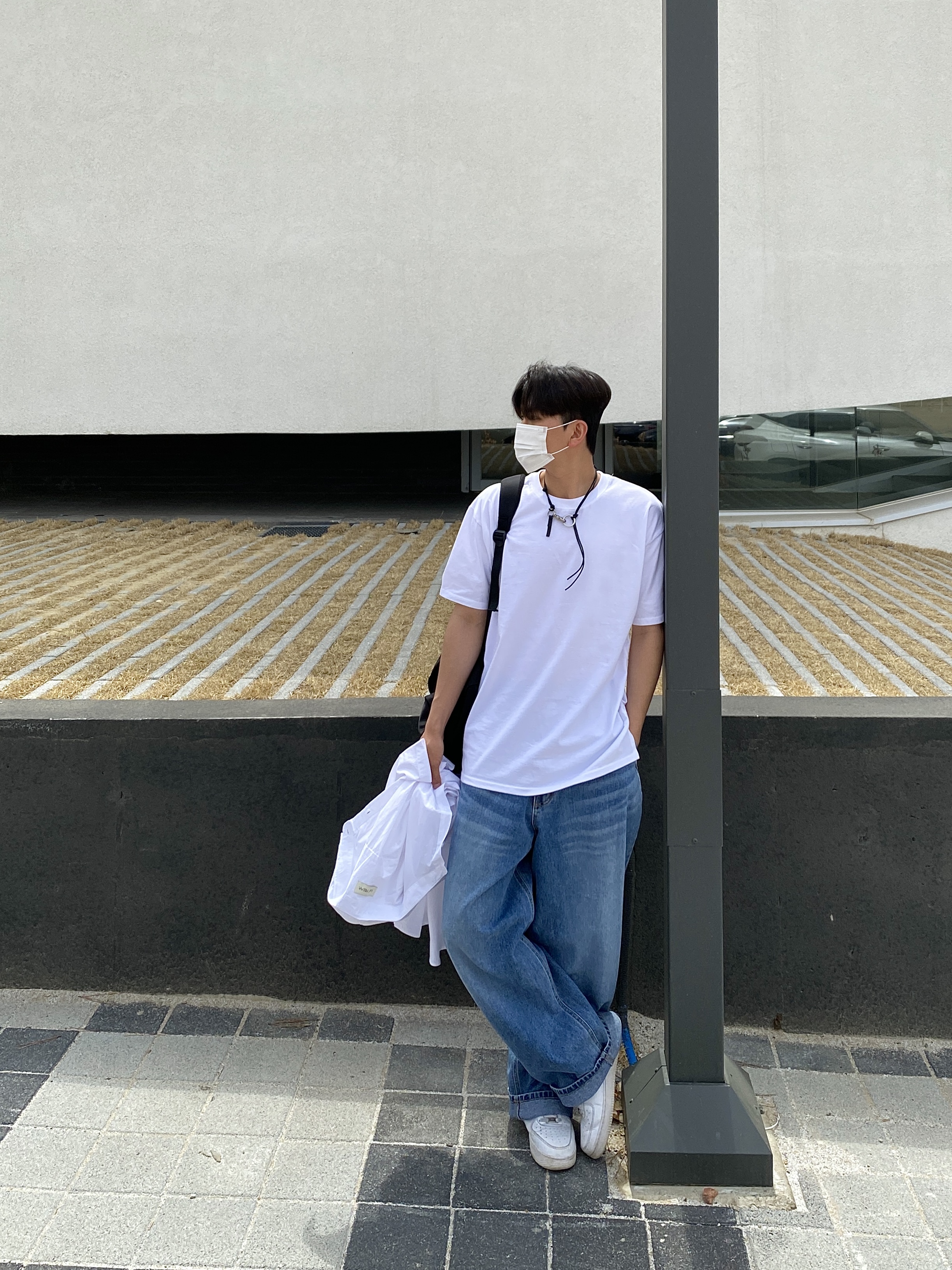 Unisex 박시핏 레이어드 반팔 T (7color) : 에스에스룸 SSROOM