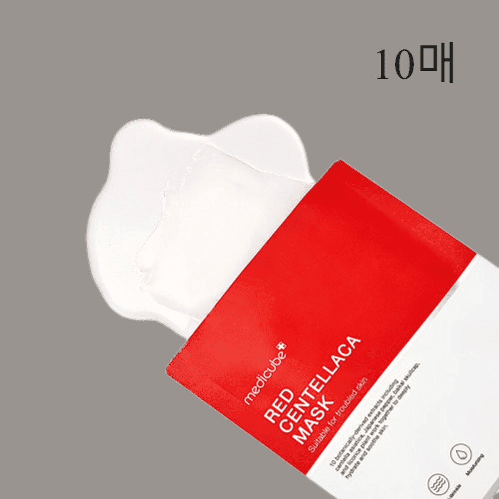 메디큐브 레드 센텔라카 마스크 식물성 순면 민감성 피부 : 케이앤아이로컬