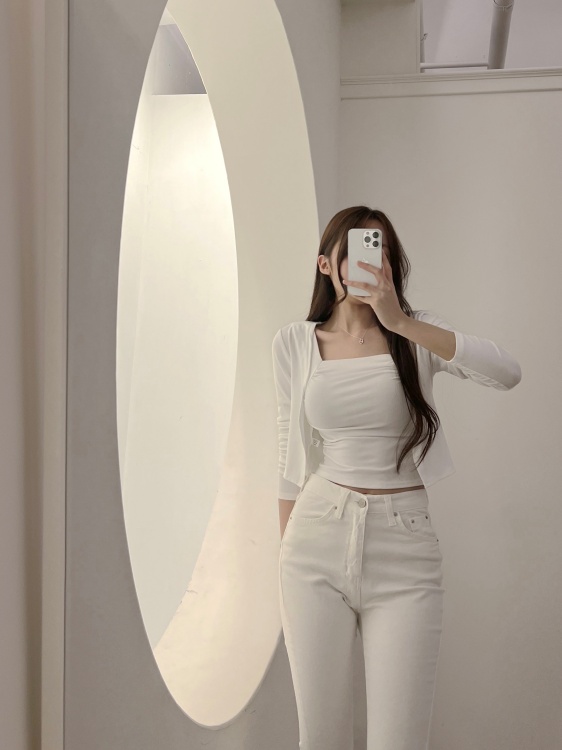 소울핏 버전2 보호본능 스퀘어넥 볼륨 드레이프 셔링 데일리 나시 가디건 세트 4color : 끌로에드