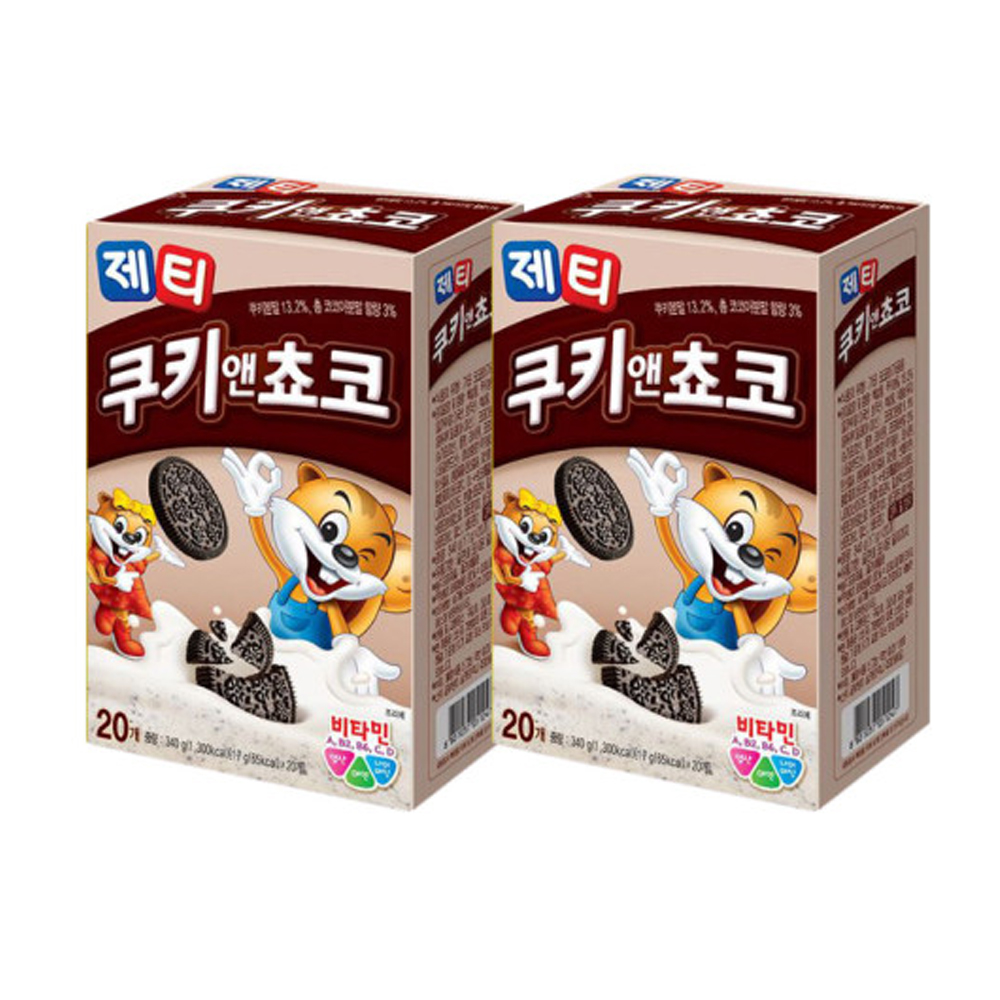 동서 제티 쿠키앤초코맛 40T(20TX2개) : 제이케이