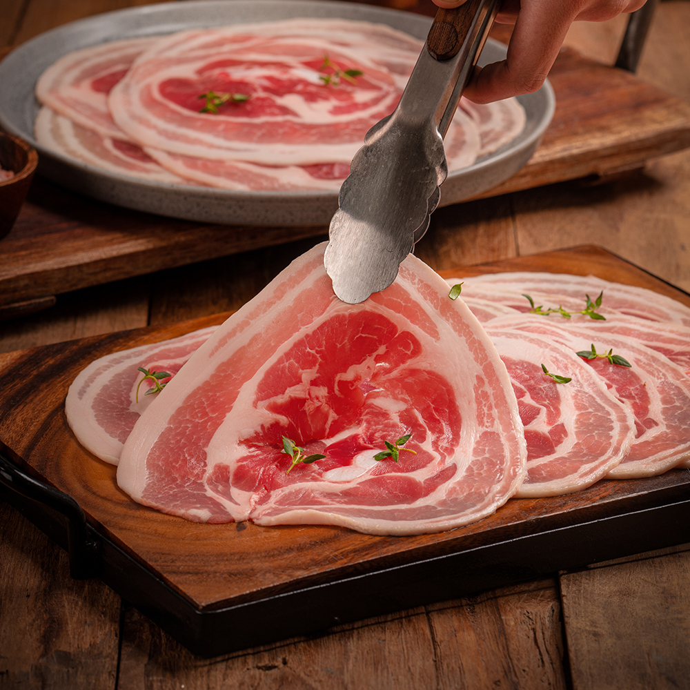 ★꽃삼겹살 국내산돼지고기 한돈 (500g x 2 ) 1kg : 밥상위에 산타