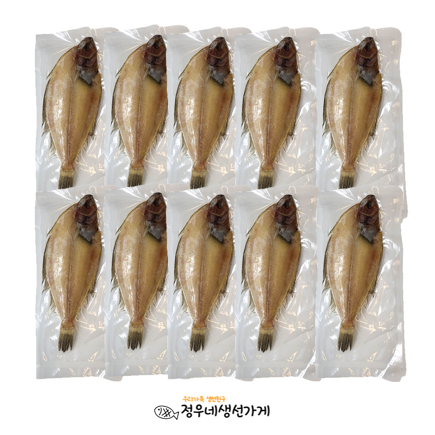 정우네생선가게 여수 국산 손질 반건조 생선 가자미 / 국내산 물가자미 : 정우네생선가게