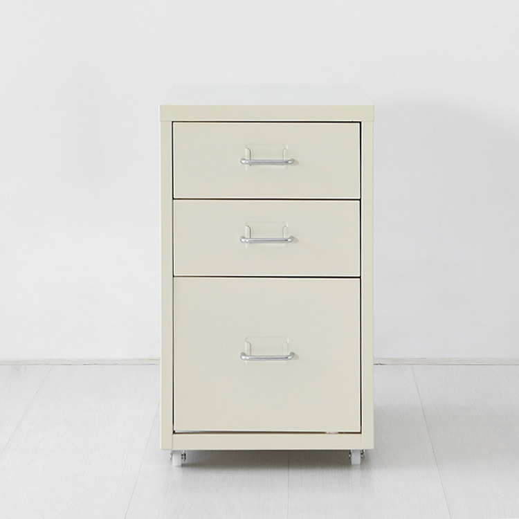 피하 낮은서랍장 2.1단 280x410x480mm, 3단, 핑크 3678.8149 : 마켓비 공식스토어
