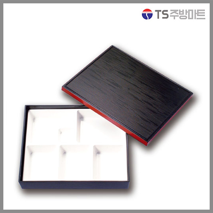 [돌산멜라민] 칠기 도시락 2호 (멜라민내피-정초장)(업소용그릇 멜라민 식당용품 업소용접시 업소용주방 창업) : TS주방마트