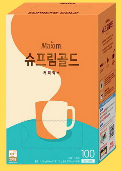 슈프림골드 커피믹스 100t 박서준 커피 봉지 : on sell