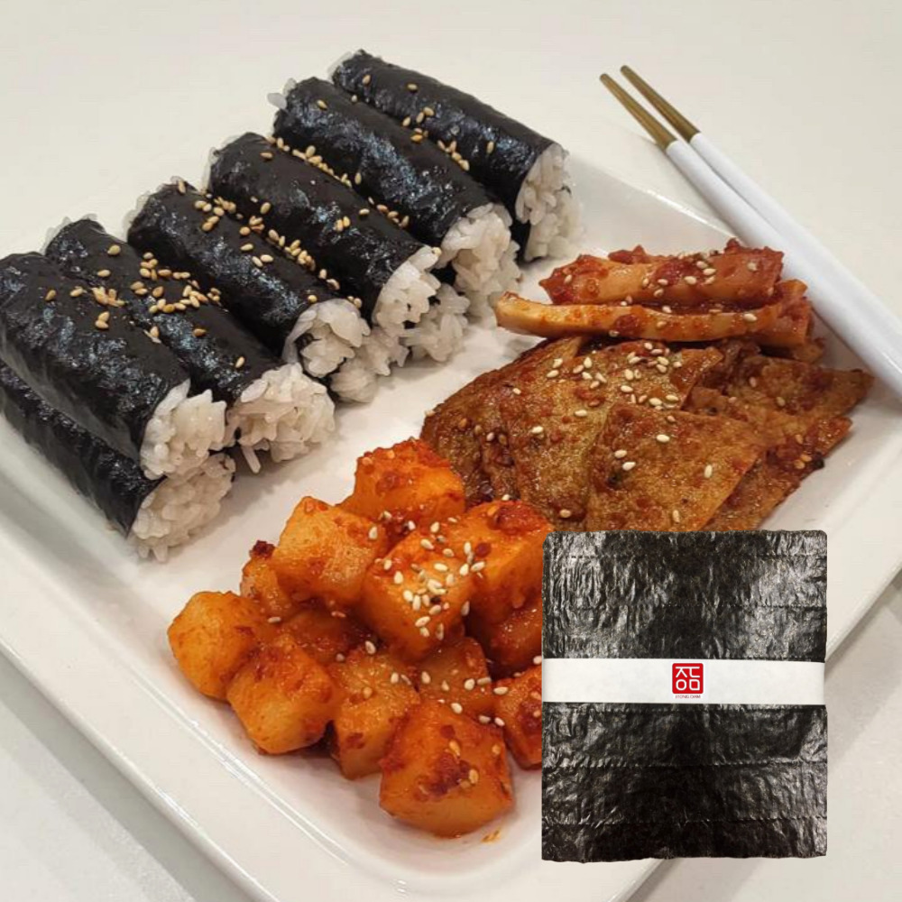 [정담김] 당해년 국내산 100% 김밥용김 재래 생김 마른김 250g 100매 10봉 : 에스시디디주식회사