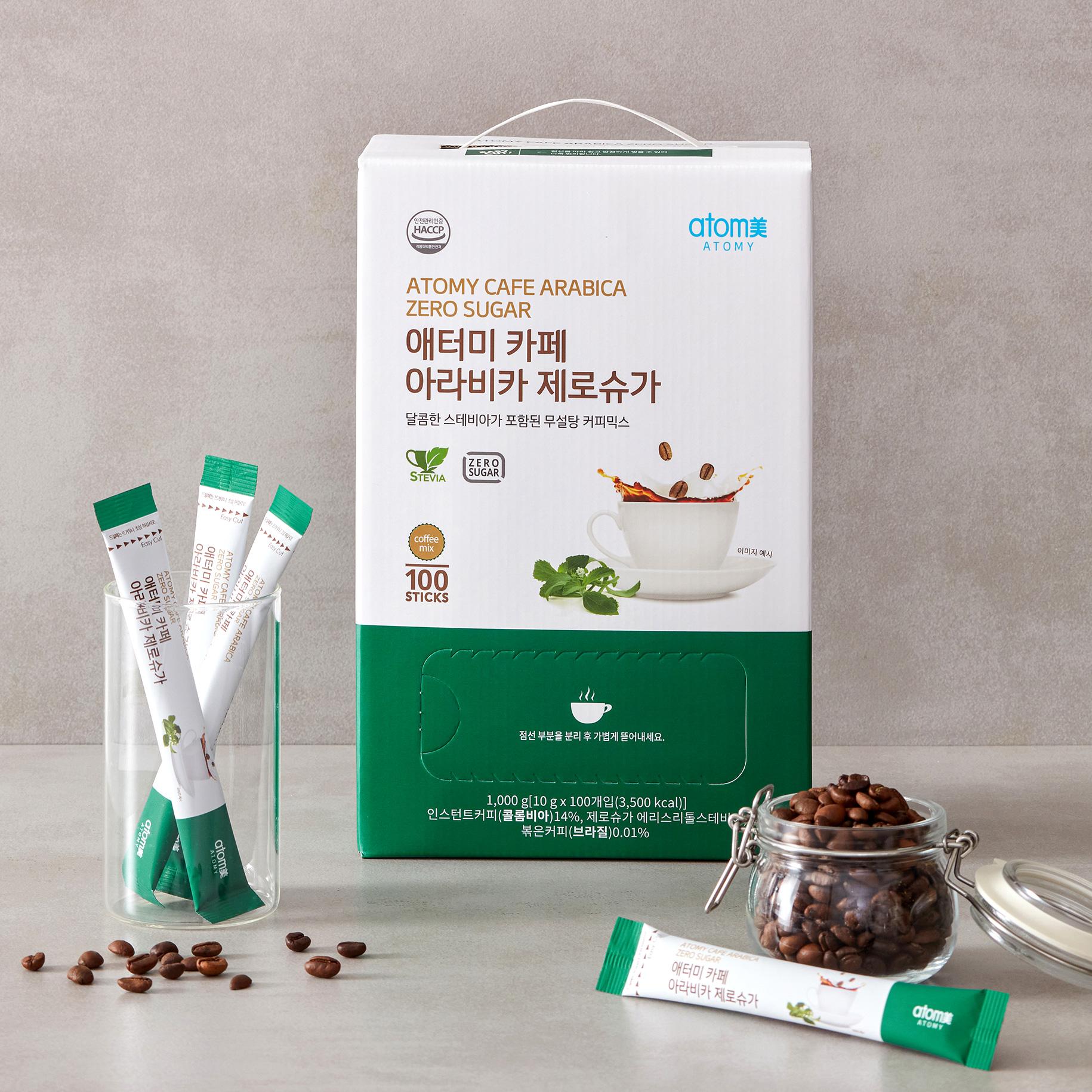 애터미 카페 아라비카 제로슈가 커피믹스 100T : 초록당근