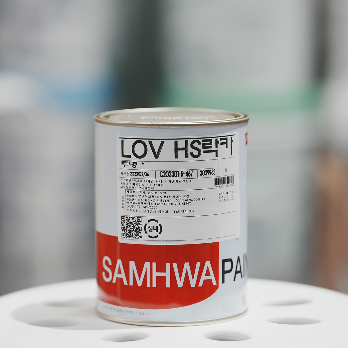 삼화페인트 LOV HS락카 유광투명 1L 철재 및 목재 미장 및 보호용 : 페인트 다모아
