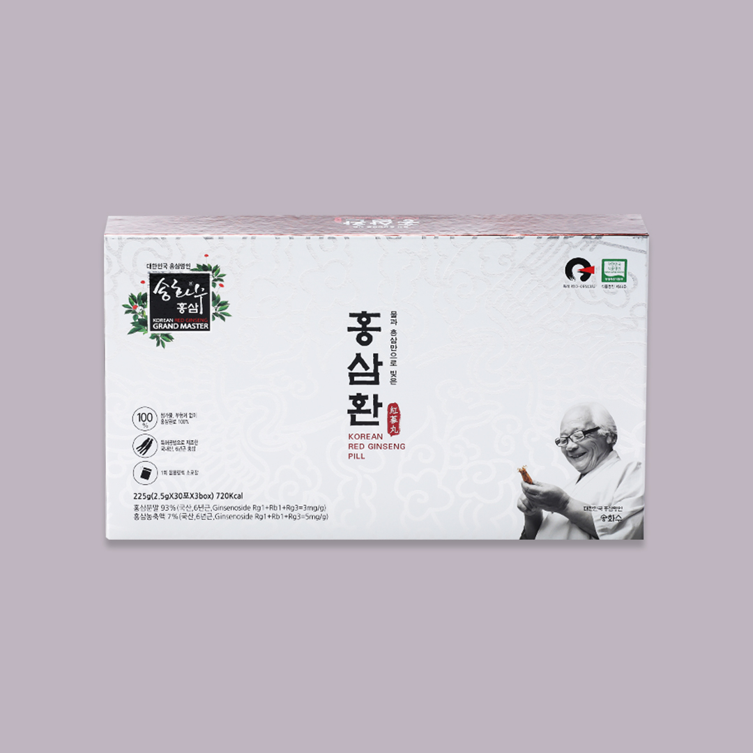송화수홍삼 고려홍삼환 225g 홍삼명인 홍삼환 2.5g 90포 : 진안고원몰