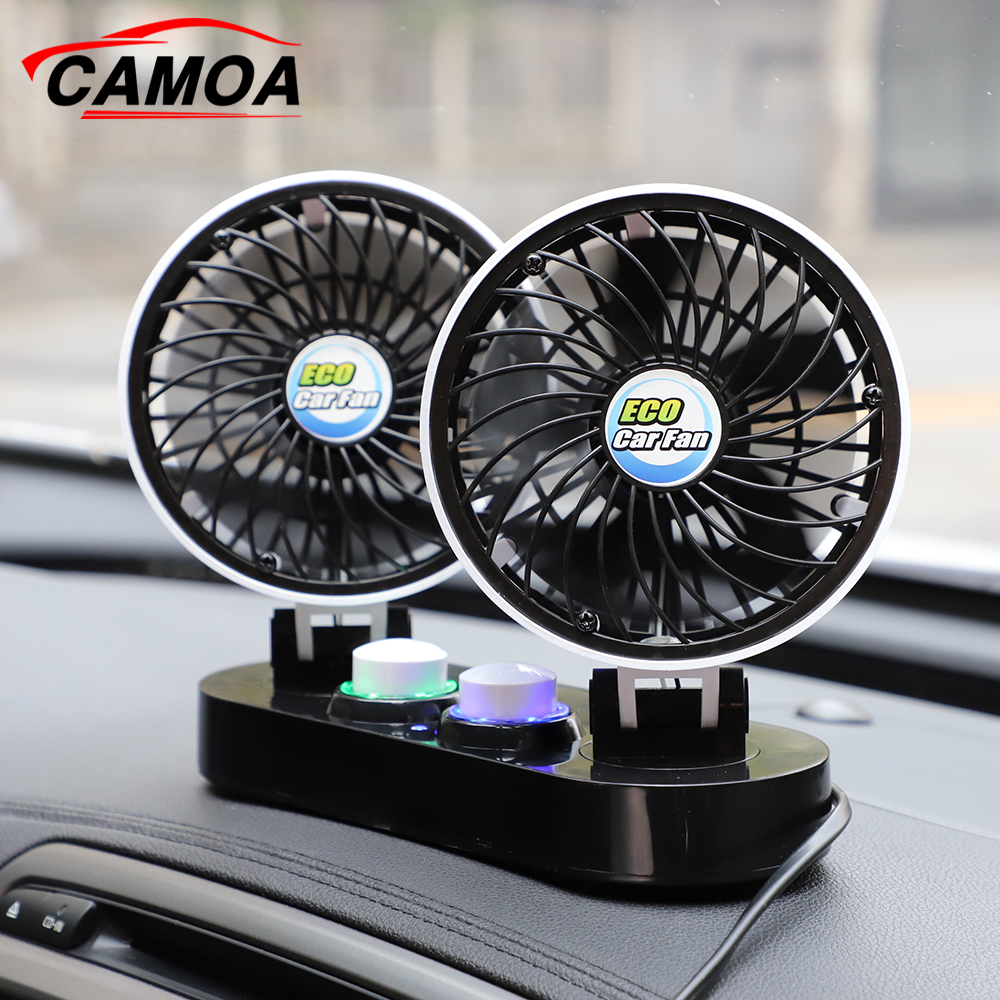 카모아 에코 트윈 카팬 12V 24V 자동차 차량용 화물차 시거잭 선풍기 : 카모아 CAMOA