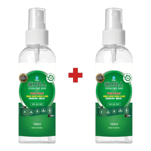 원쁠원(1+1) 한국미라클피플사 에브링스 프리미엄 다용도세정제 100ml+100ml 다목적 청소세제 당일발송 : 스마트피앤디.