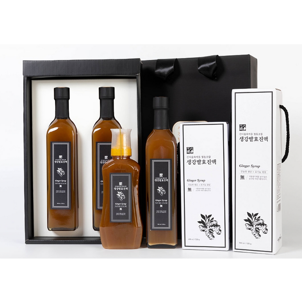 무농약 생강 발효진액 400ml 산청 생태마을 수제 생강청 유기농 원당 : 벼리점빵