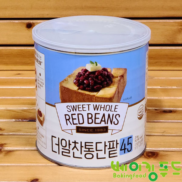 대두식품 화과방 더알찬통단팥45 3kg 빙수팥  : 베이킹푸드