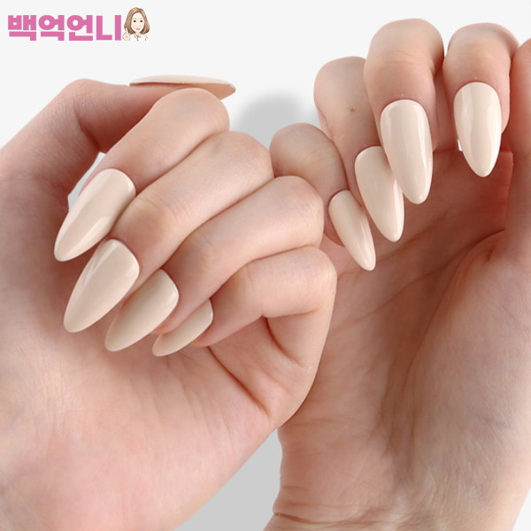 젤로젤로 핏미팁 네일 연장팁 재료 아몬드타입 : 백억언니