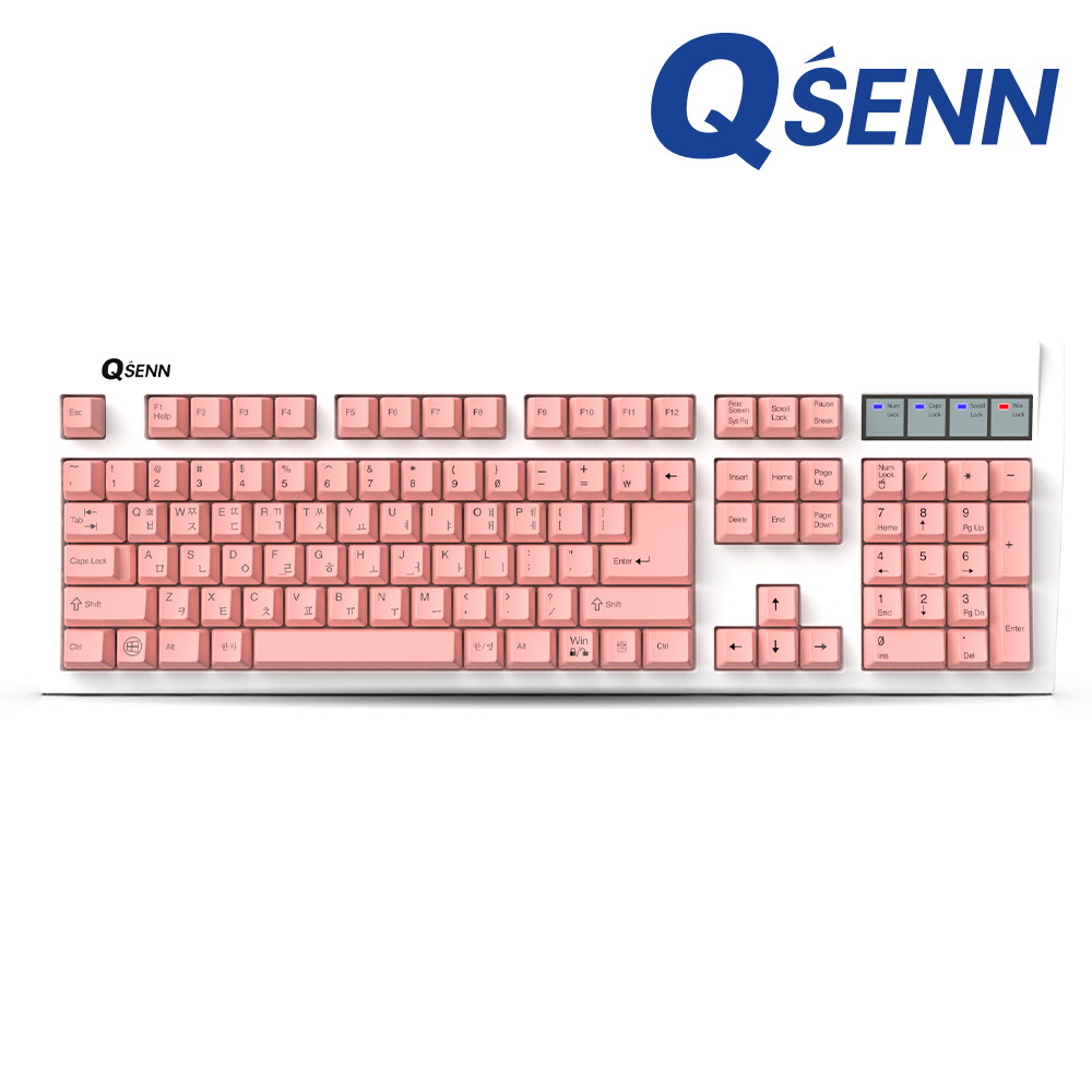 큐센 SEM-DT35 NEW USB 핑크 게이밍키보드 [멤브레인/게이밍/생활방수/유선키보드] : QSENN