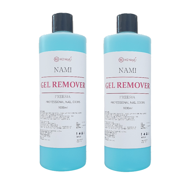 H2NAIL 나미 젤리무버 아세톤 젤클렌저 젤클렌져 1000ml 1+1 : H2네일