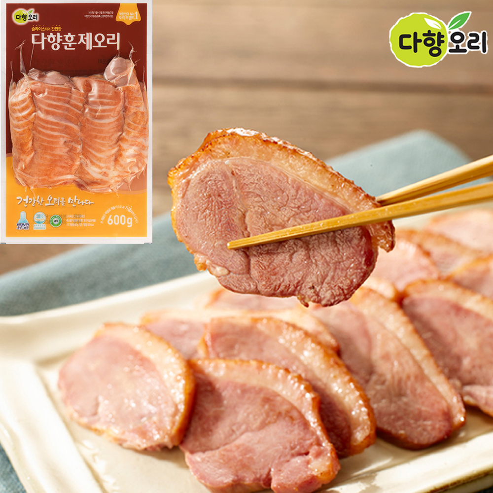 다향 오리 훈제 슬라이스 오리고기 600g : 청년식품관