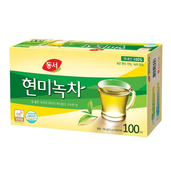 동서 현미녹차 100T 티백차 : 더커피 주식회사