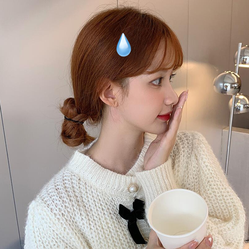 (5+1)이모지 머리핀 장하오 이모티콘 아이폰 미니 작은 집게핀 헤어핀 관종템 : 일비샵