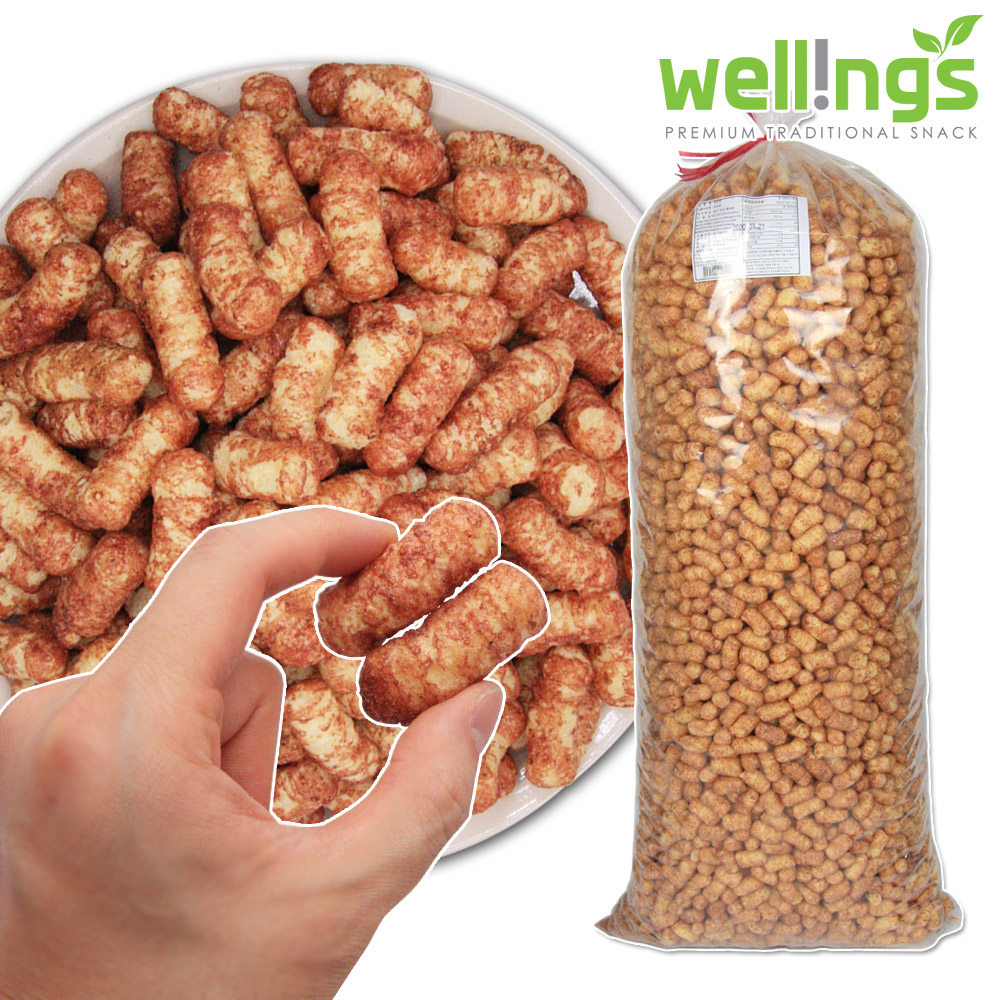 [박스포장] HACCP 업소용 대용량 옛날 과자 뻥튀기 카라멜콘 참맛콘 맛나콘 1.6kg : 웰링스