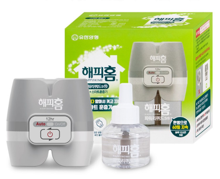 해피홈 스마트리퀴드훈증기+리필60일(0263) / 모기약 전자모기향 : 싸드라마켓