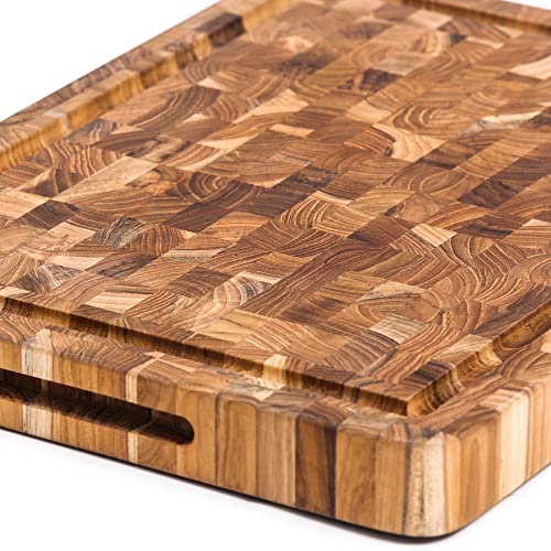 teakhaus 17 x 12인치 엔드그레인도마 정육점 블록 도마 : 퍼스셀7