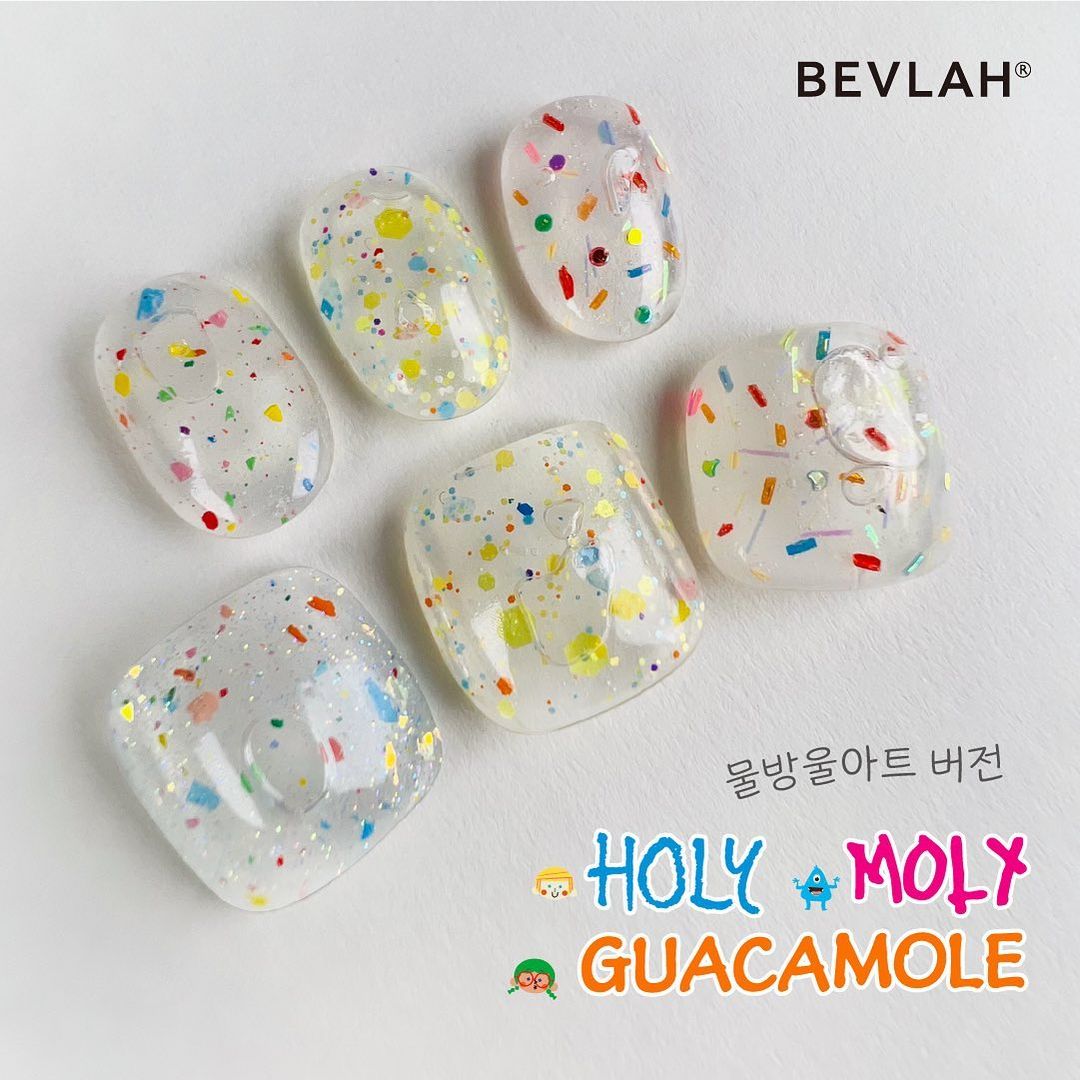 비블라 홀리 몰리 과카몰리 3종세트 글리터젤 여름네일 : 온오프네일
