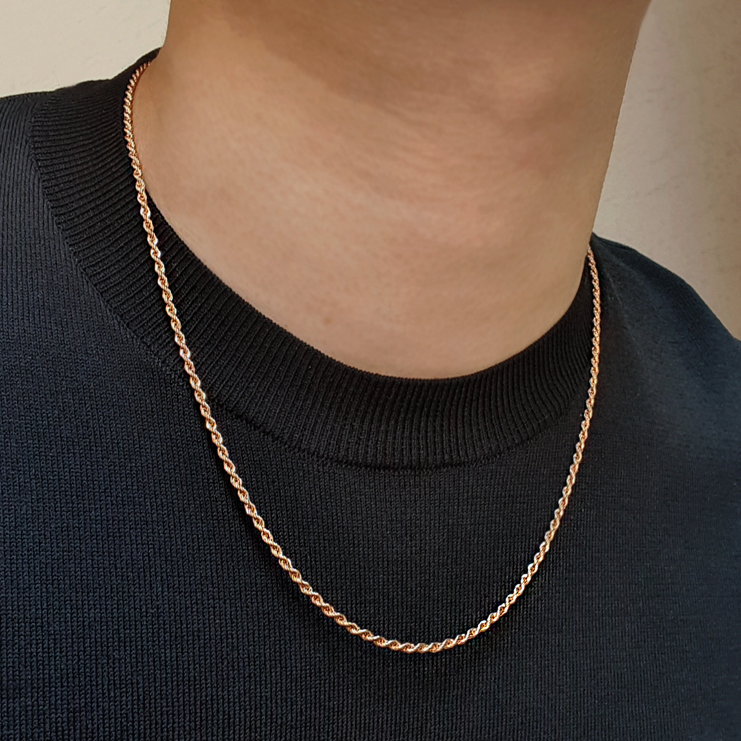 14k목걸이 이태리 체인 남자 금 목걸이 18k : 금문 골드