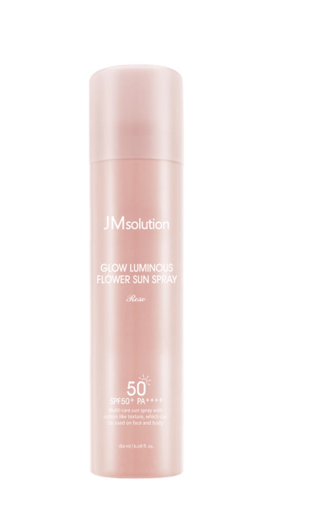제이엠솔루션 윤광 플라워 선 스프레이 로즈 180ml(SPF50+) : 씨씨무역