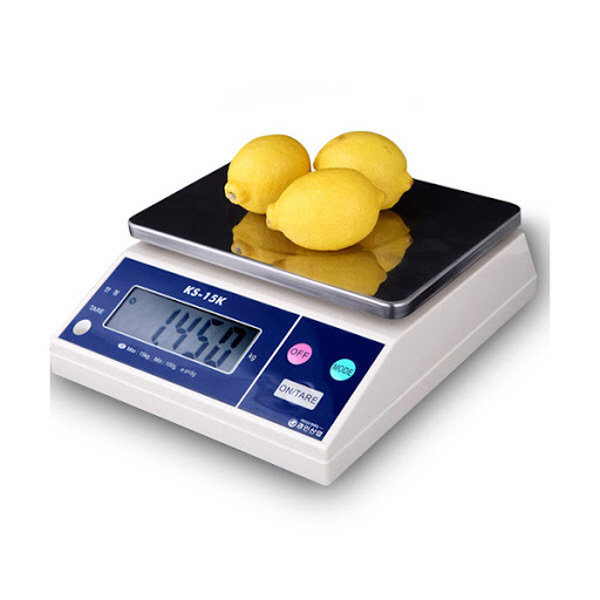 경인산업 전자저울 KS 주방용 업소용 디지털 양면표시 2kg 6kg 15kg 30kg : 저울전문몰
