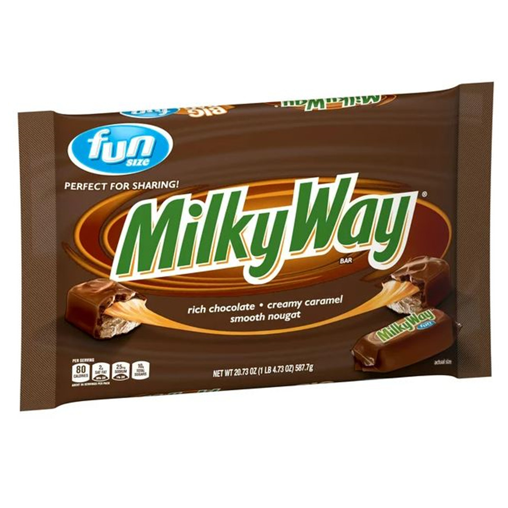 Milky Way Fun Size Milk Chocolate Candy Bars 밀키웨이 펀 사이즈 밀크 초콜릿 캔디 바 20.73oz(587.7g) : 라슈미아