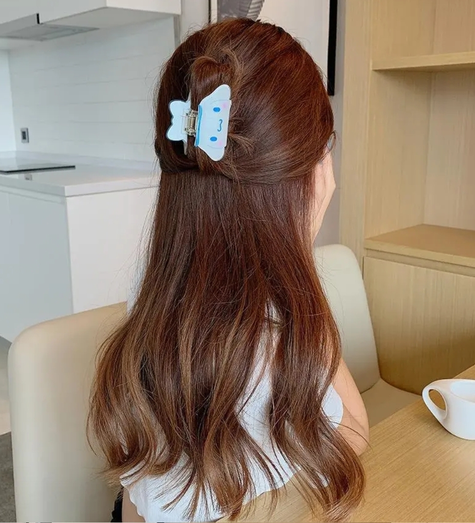 캐릭터 아크릴 헤어집게핀 헤어슈슈 : 잡화쟁이