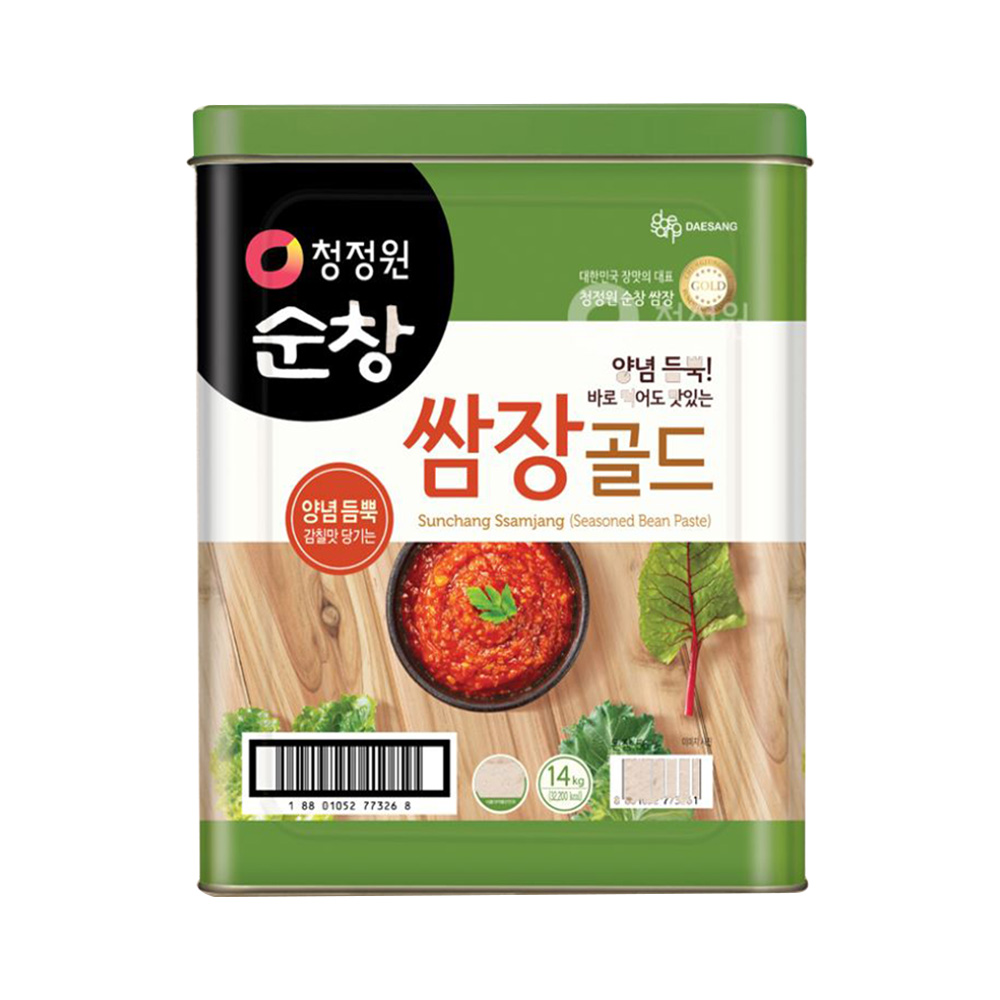 청정원 순창 쌈장 골드 14kg 양념 듬뿍 업소용 대용량 장의 명가 순창에서 만들었어요 : 대상티앤디