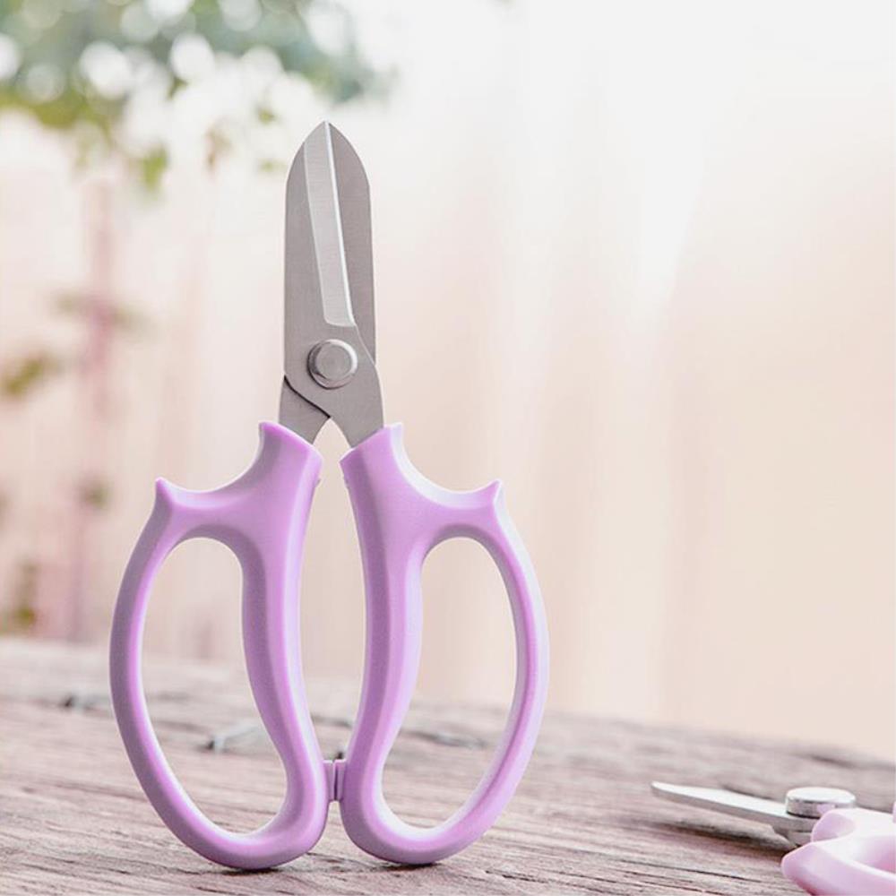 예쁜 퍼플 플로리스 꽃꽂이 꽃가위 2개 공예용가위 : DIY 홈가드닝