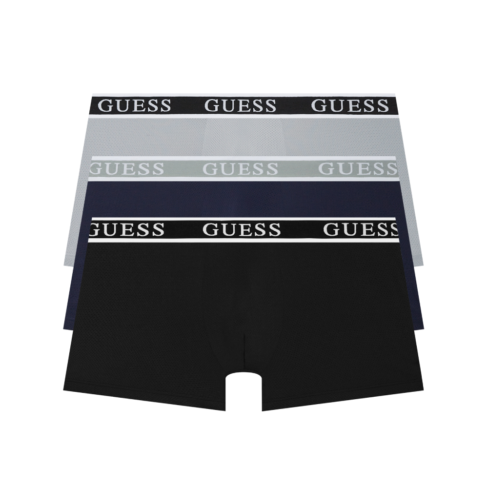 에어로쿨 메쉬 드로즈 3PACK(BK/LGY/NY) : GUESSUNDERWEAR