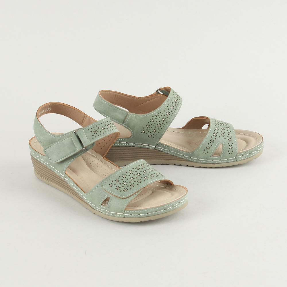원더슈즈 베아트리체 말랑쿠션 가죽 샌들 3.5CM P-S8 : 원더슈즈w.shoes
