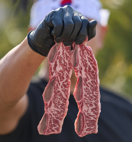 미국산 꽃갈비 선물세트 LA 생 한입 갈비 수입 통 왕 황제 소갈빗살 원육 전문점 1kg : 태극이네마켓
