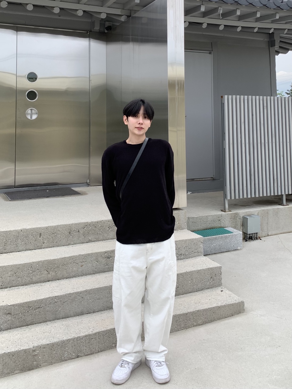 스티치 포켓 카고팬츠 코튼바지 : HOPP