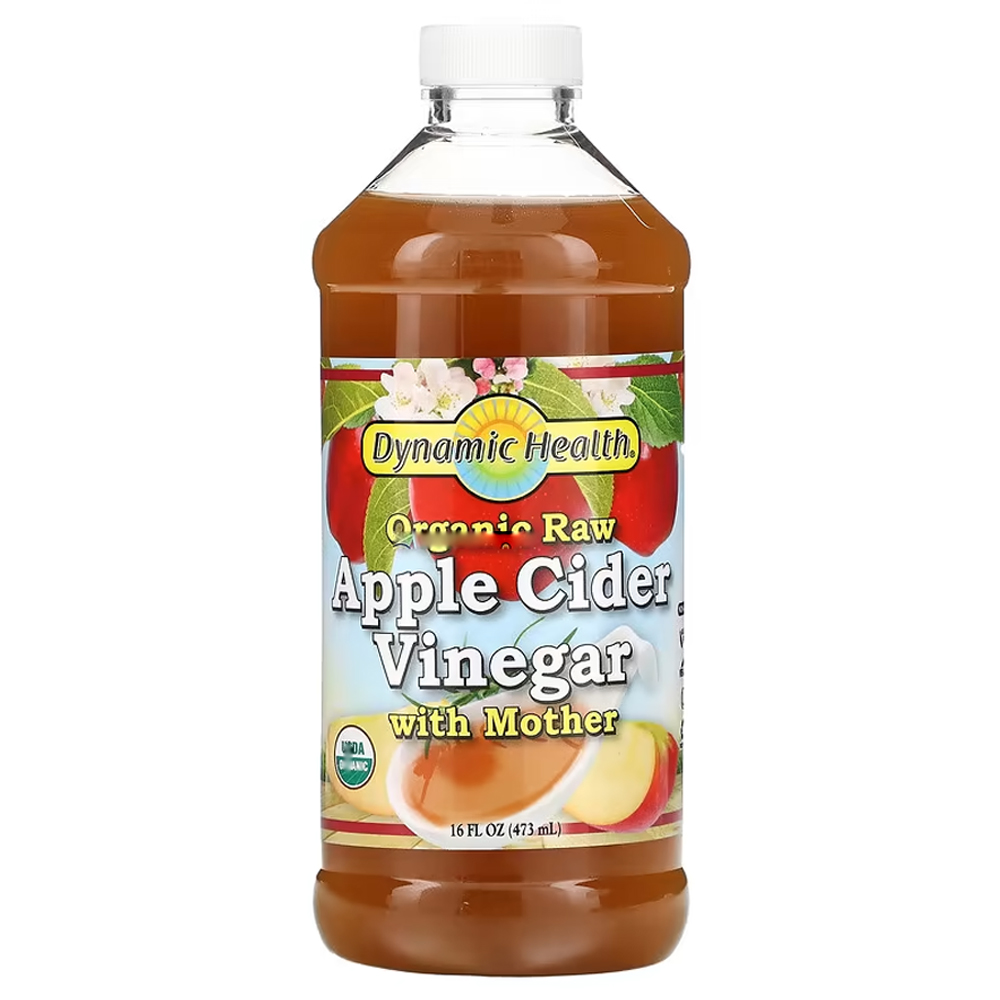다이나믹헬스 무가공 생 사과 사이다 초모 식초 애플 비니거 473ml 글루텐프리 : 아메샵